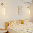 Axyaa White Glass LED Chandelier for Modern Minimalist Indoor Lighting