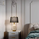 Axyaa Modern Blue Ceramics Table Lamp LED Vintage Simple Creative Bedside Desk Light