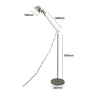 Adjustable LED Floor Lamp for Home Office Study, Axyaa Branded Simple Design