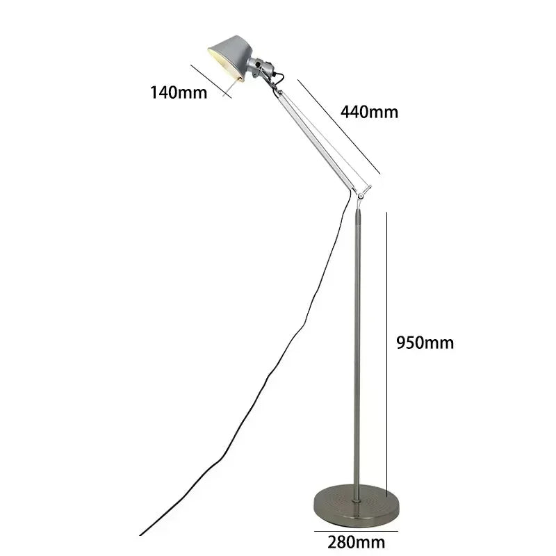 Adjustable LED Floor Lamp for Home Office Study, Axyaa Branded Simple Design