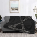 Axyaa X-Files Knitted Flannel Blanket: Scully Mulder UFO Aliens Thin Throw