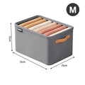 Axyaa Wardrobe Organizer: Foldable Storage Box with Handle, Steel Frame for Pants & Sweaters