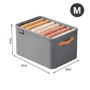 Axyaa Wardrobe Organizer: Foldable Storage Box with Handle, Steel Frame for Pants & Sweaters