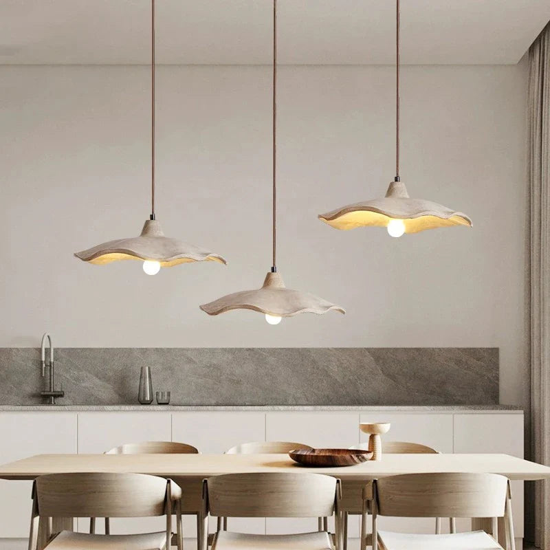 Axya Pendant Light: Concrete Chandelier for Bedroom, Restaurant, Bar & Loft