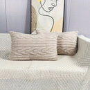 Axyaa Plush Cream White Throw Pillow Cover for Cozy Home Decor