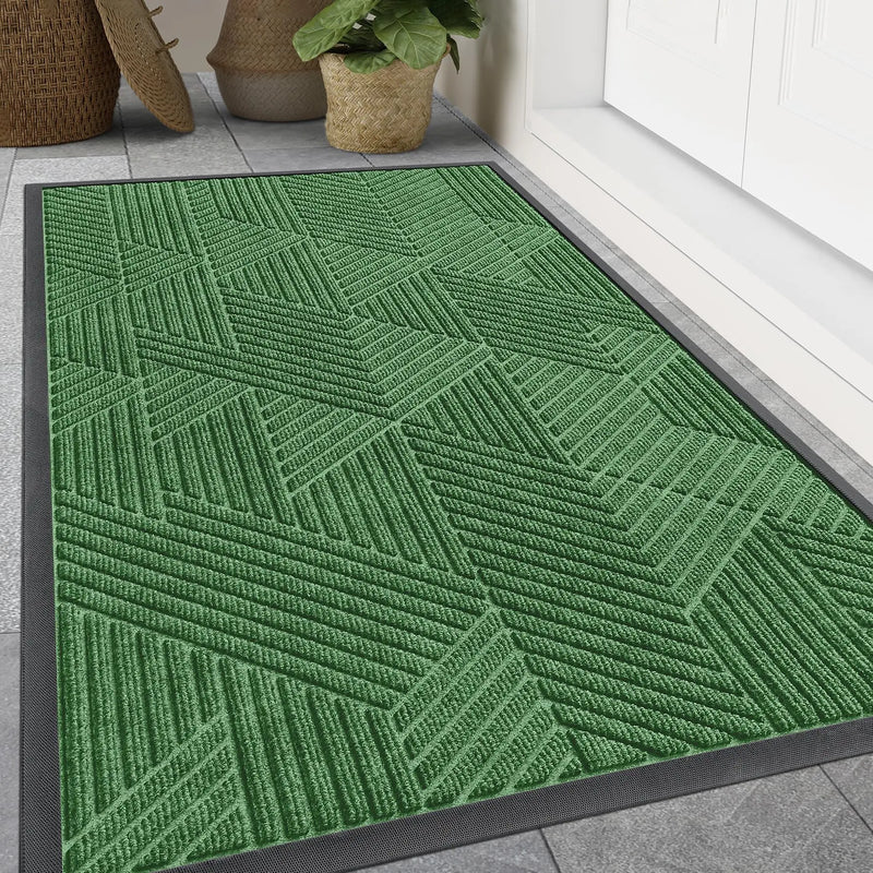 Axyaa Rubber Entrance Doormats: Non-slip Heavy Duty Outdoor Mats