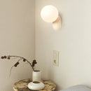 Axyaa Modern Black White LED Bedside Wall Lamp for Minimalist Living Room