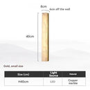 Natural Marble Wall Lamp Vila by Axyaa: Luxury Copper Wall Light for Living Room, Bedroom & Hallway