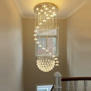 Axyaa Loft Crystal Ceiling Chandelier for Staircase Room Decor