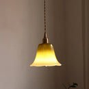 Axyaa Green Pink Glass Pendant Light: Elegant E14 LED Hanging Lamp for Home Decor