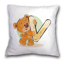 Axyaa Cartoon Bear Pillowcase - Decorative Cushion Cover for Sofa or Children's Room