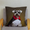 Axyaa Cute Schnauzer Print Pillowcase Cover