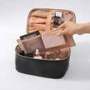 Axyaa Korean Square Travel Cosmetic Bags - Makeup Brush Toiletry Organizer