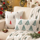 Axyaa Christmas Tree Plush Pillowcase - Festive Sofa Cushion Cover