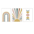 Axyaa Boho Rainbow Sun Moon Landscape Art Print Canvas Home Decor