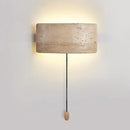 Axyaa Rectangular LED Natural Stone Wall Lamp for Home Decor & Restaurant