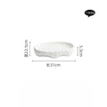 Axyaa Rock Texture Fish Oval Plate Set Molecular Cuisine Tableware