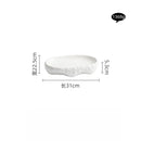 Axyaa Rock Texture Fish Oval Plate Set Molecular Cuisine Tableware