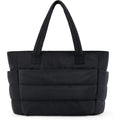 Axyaa Lightweight Puffy Duffel Bag with Compartments, Quilted Shoulder Handbag for Women