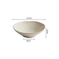 Axyaa Ceramic Irregular Edge Bowl Set - Creative Specialty Tableware