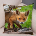 Axyaa Fox Pillowcase for Home, Office, Car Decor