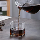 Axyaa 90ml/120ml Espresso Milk Pitcher Square Transparent Milk Sharing Cup