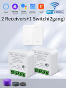 Axyaa Smart WiFi Switch 2-Way Control Panel with RF433MHz Wireless & Voice Control