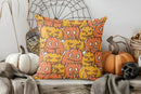 Axyaa Halloween Skeleton Pumpkin Moon Pillow Cover for Sofa Bedroom Car