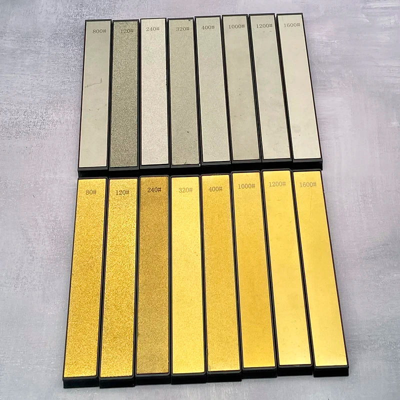 Axya Titanium Diamond Sharpening Stones Set - 80 to 1600 Grit