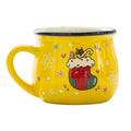 Axyaa Snowman Christmas Mug: Festive Ceramic Coffee Cup for Xmas Home Baking & Breakfast