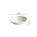 Axyaa Ceramic Soup Bowl Set: Kitchen & Restaurant Tableware with Rock Texture for Dining