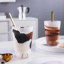 Axyaa Cat Paw Shot Glass, 300ml Novelty Funny Coffee Mug, Cat Claw Cup for Milk