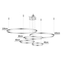 Axyaa Gold LED Acrylic Pendant Lamp for Modern Minimalist Home Decor