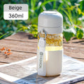 Axyaa Portable Glass Water Cup - Leak-proof & Heat-resisting Drinking Bottle