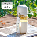 Axyaa Portable Glass Water Cup - Leak-proof & Heat-resisting Drinking Bottle
