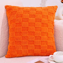Axyaa Waffle Fabric Plush Pillowcase for Home Decor and Comfort