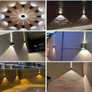 Axyaa Aluminum LED Outdoor Wall Lamp IP65 Waterproof 8W for Porch Garden Street Lighting