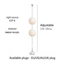 Axyaa Nordic Medieval Art Floor Lamp Acrylic Globe Light Fixture