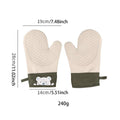 Axyaa Silicone Oven Gloves for Kitchen Baking - Thick Insulation, Anti-Slip & Anti-Scald
