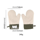 Axyaa Silicone Oven Gloves for Kitchen Baking - Thick Insulation, Anti-Slip & Anti-Scald