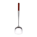 Axyaa Large Stainless Steel Kitchen Cooking Tools with Wooden Handle
