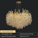 Axyaa Modern Crystal Pendant Chandelier for Dining Room, Living Room, and Bedroom