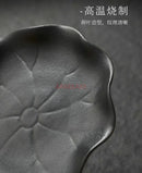 Lotus Leaf Dim Sum Plate by Axyaa: Elegant Chinese Tea Snack Tray