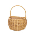 Axyaa Imitation Rattan Kitchen Storage Basket Brown with Handle