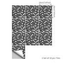 Axyaa Kitchen Bathroom Mosaic Tile Sticker Splashback Decoration Self-Adhesive Wall Panel