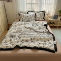 Axyaa Hepburn Lace Cotton Summer Quilt Set