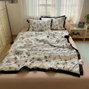 Axyaa Hepburn Lace Cotton Summer Quilt Set