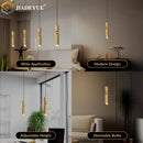 Axyaa Golden LED Chandelier for Modern Minimalist Spaces