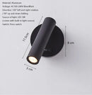 Axyaa Adjustable LED Wall Sconce Lamp, Modern Rotatable Reading Light