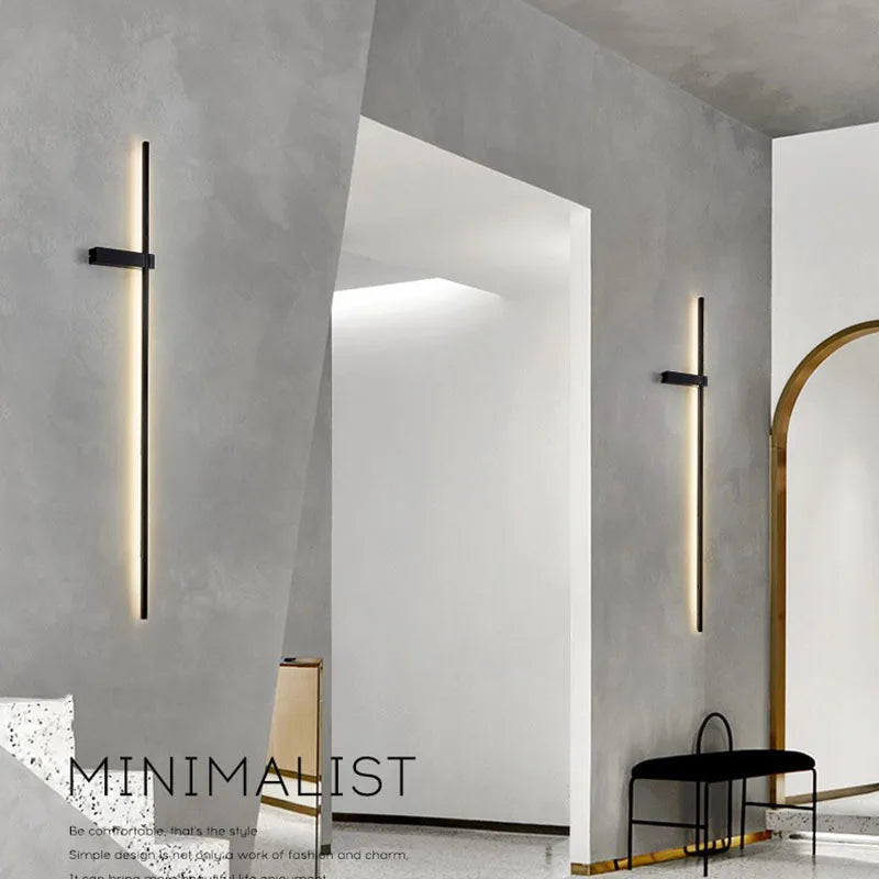 Axyaa Nordic Linear Wall Lamp for Bedroom Living Room Aisle Stairwell Lighting